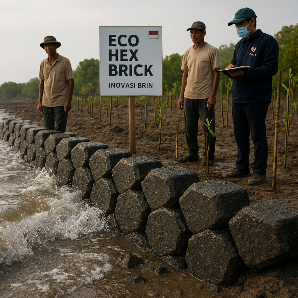 Eco Hex Brick dari Limbah Plastik sebagai Solusi Mitigasi Abrasi dan Rehabilitasi Mangrove