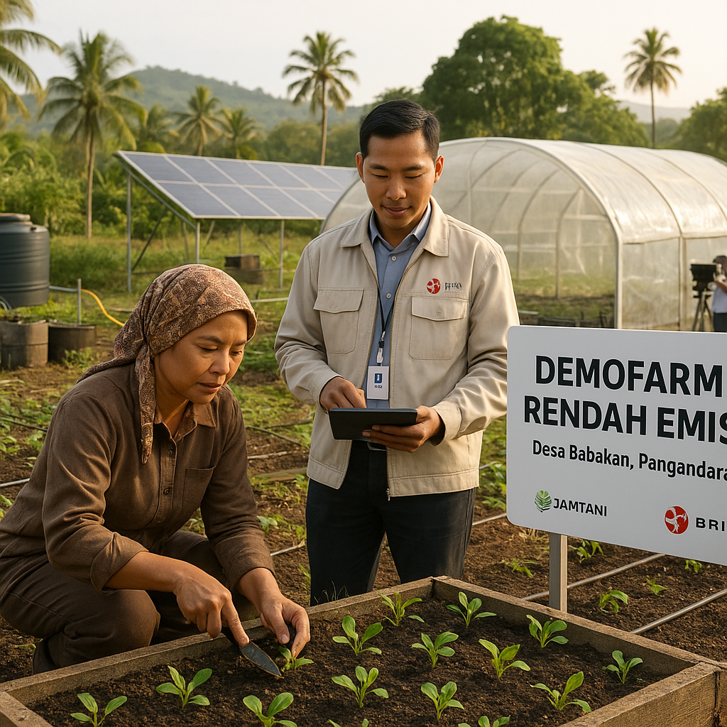 Demofarm Pertanian Rendah Emisi untuk Uji Ketahanan Iklim di Pangandaran