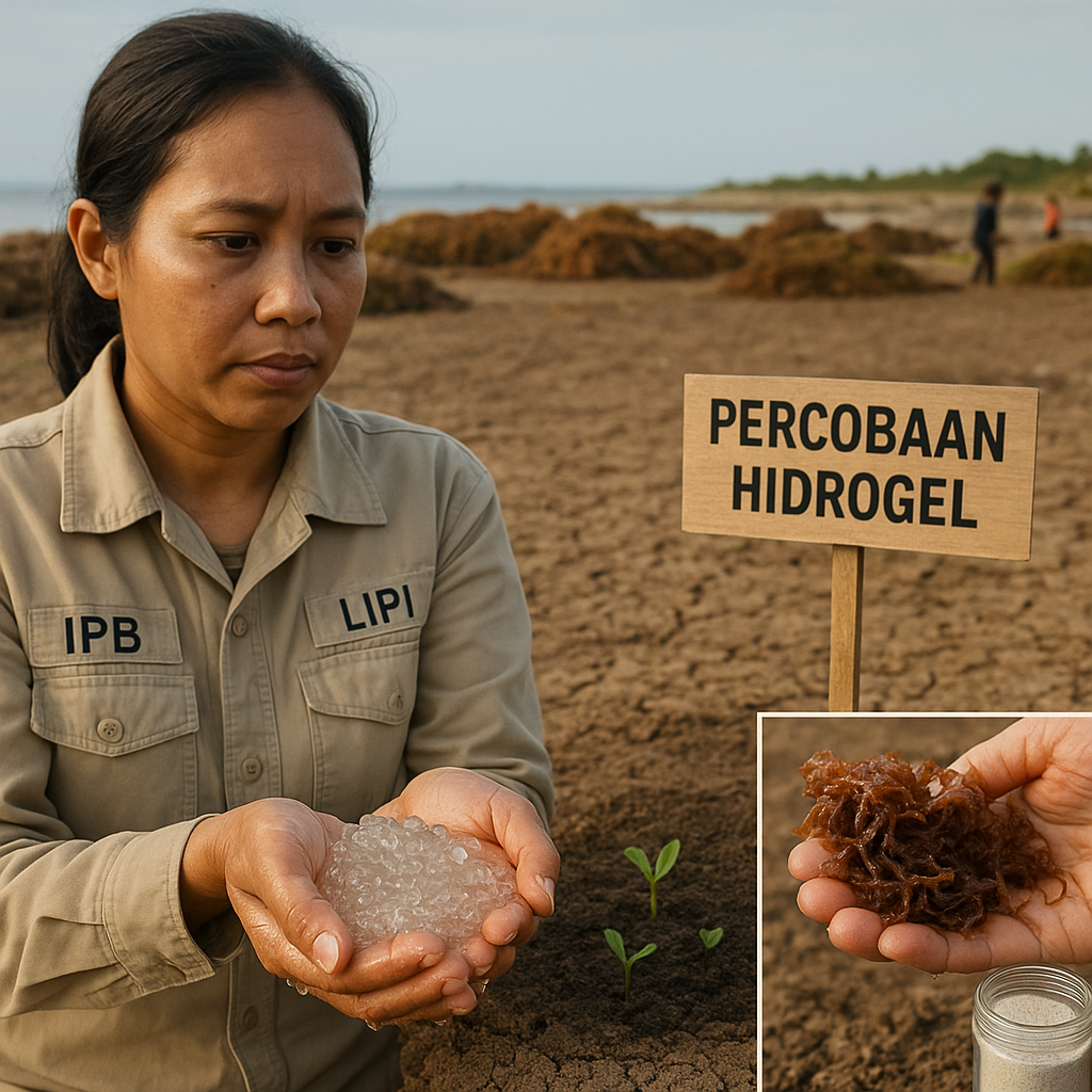 Teknologi Hidrogel dari Rumput Laut untuk Konservasi Air di Lahan Kritis