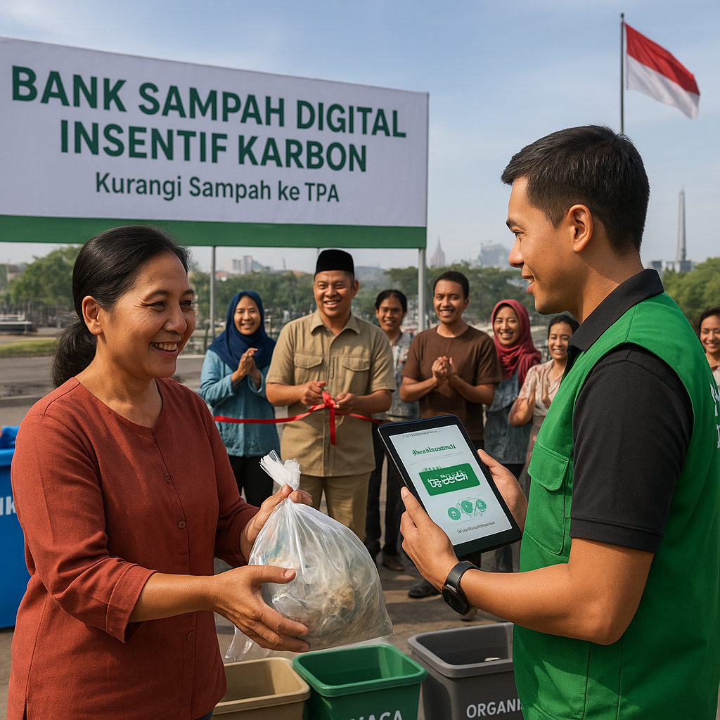Bank Sampah Digital dengan Insentif Karbon di Surabaya Kurangi Sampah ke TPA