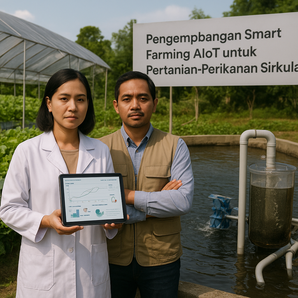 Pengembangan Smart Farming AIoT untuk Pertanian-Perikanan Sirkular oleh UB dan BRIN