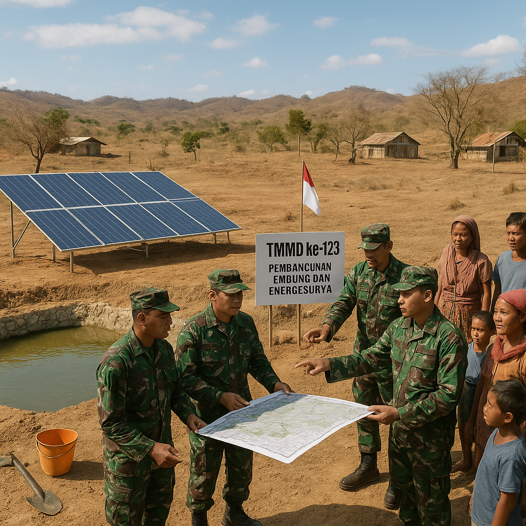 Pelatihan TNI Manunggal Membangun Desa Fokus pada Pembangunan Embung dan Energi Surya di NTT