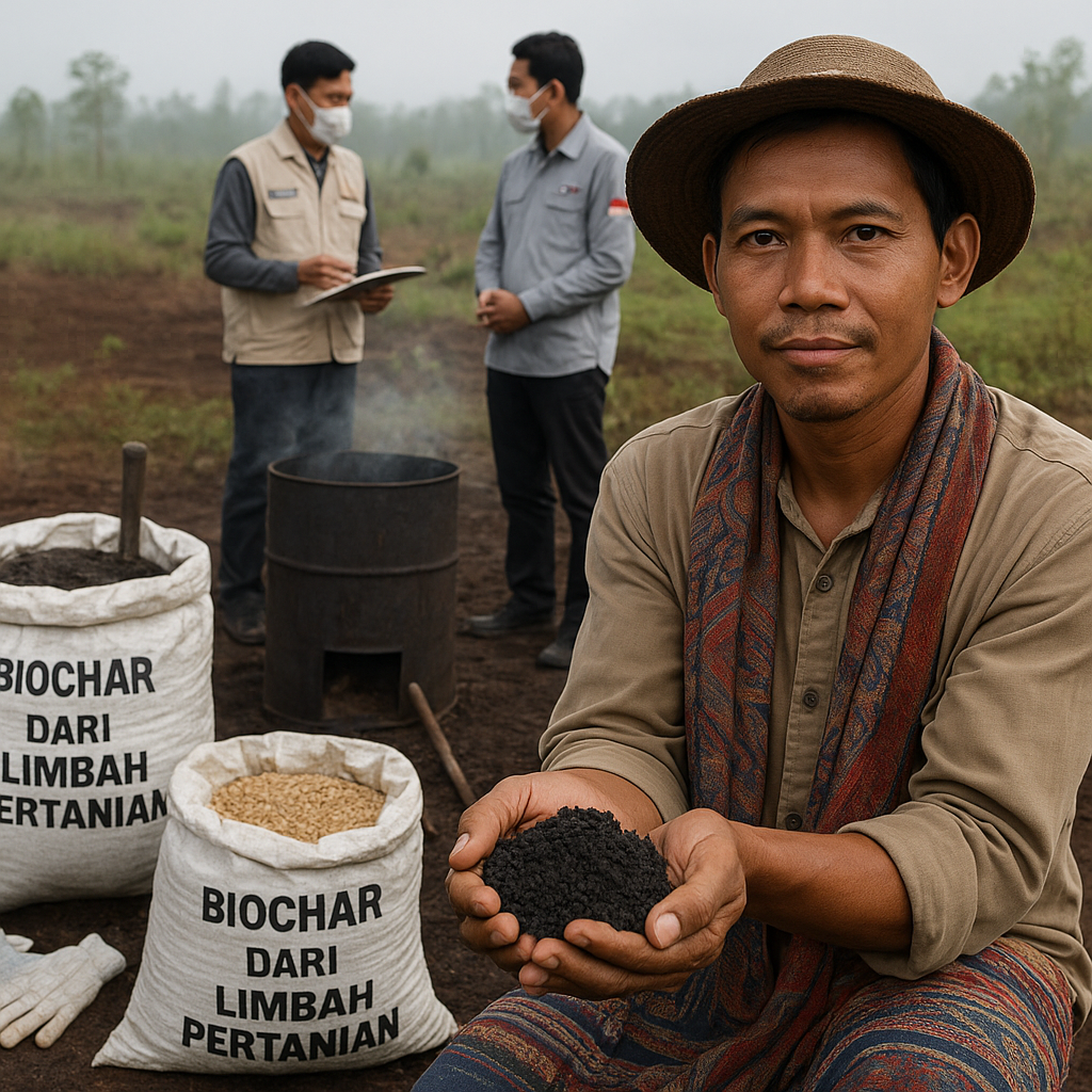 Biochar dari Limbah Pertanian untuk Rehabilitasi Lahan Gambut