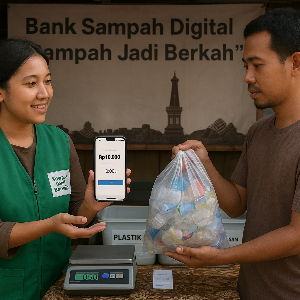 Bank Sampah Digital 'Sampah Jadi Berkah' Kurangi Timbunan Plastik
