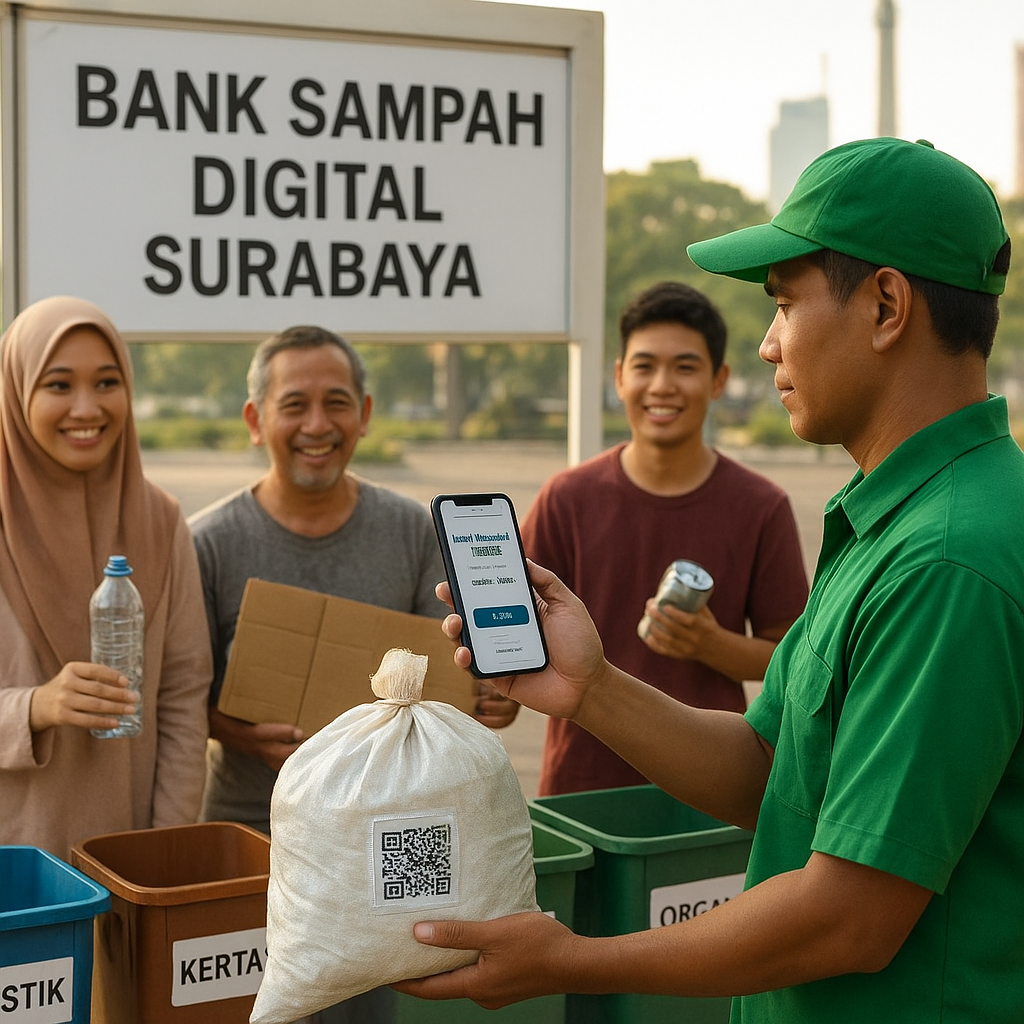 Program "Bank Sampah Digital" Tingkatkan Partisipasi dan Nilai Ekonomi Sampah di Surabaya
