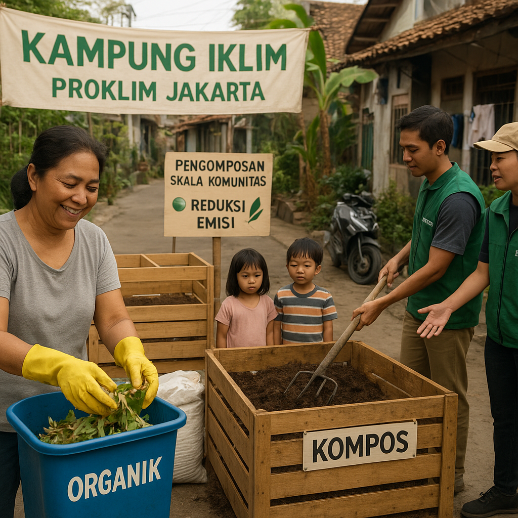 Kampung Iklim di Jakarta Ubah Sampah Organik Jadi Kompos dan Reduksi Emisi
