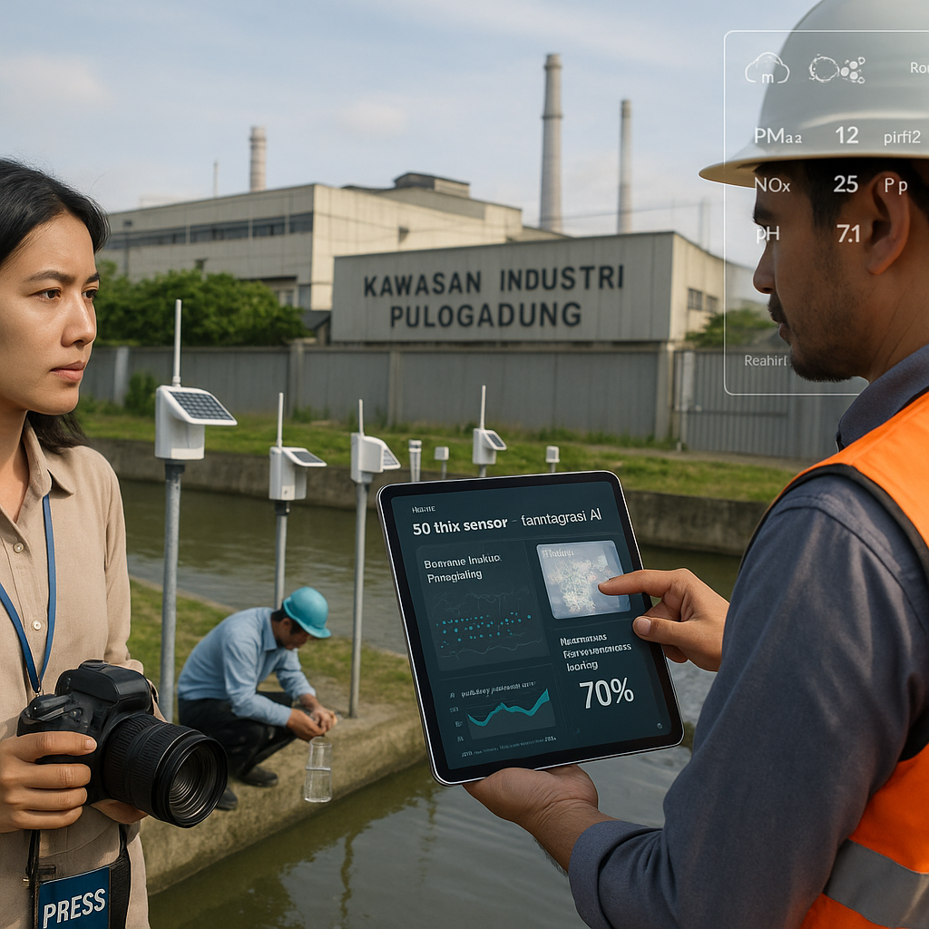 Teknologi IoT Pantau Kualitas Udara dan Air Secara Real-Time di Kawasan Industri Pulogadung