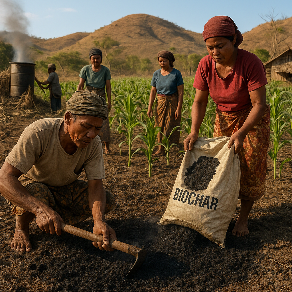 Biochar dari Limbah Pertanian Memulihkan Lahan Kritis di Nusa Tenggara Timur