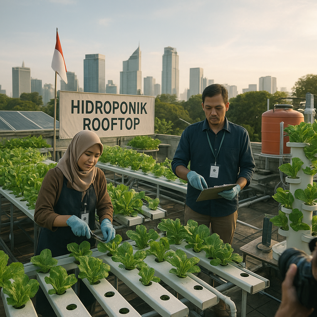 Urban Farming Hidroponik Rooftop Menguatkan Ketahanan Pangan Perkotaan