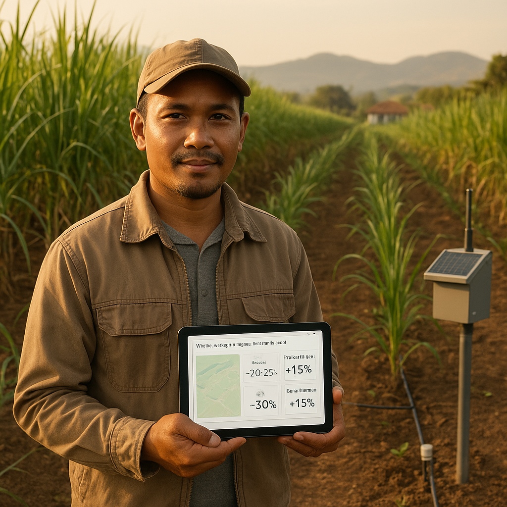 Teknologi 'Precision Agriculture' Berbasis IoT Kurangi Pupuk dan Air di Lahan Pertanian Tebu