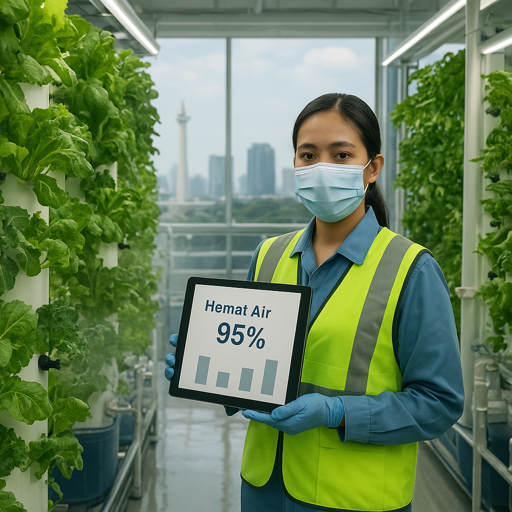 Vertical Farming dengan Sistem Aeroponik untuk Pasokan Sayuran Segar Perkotaan