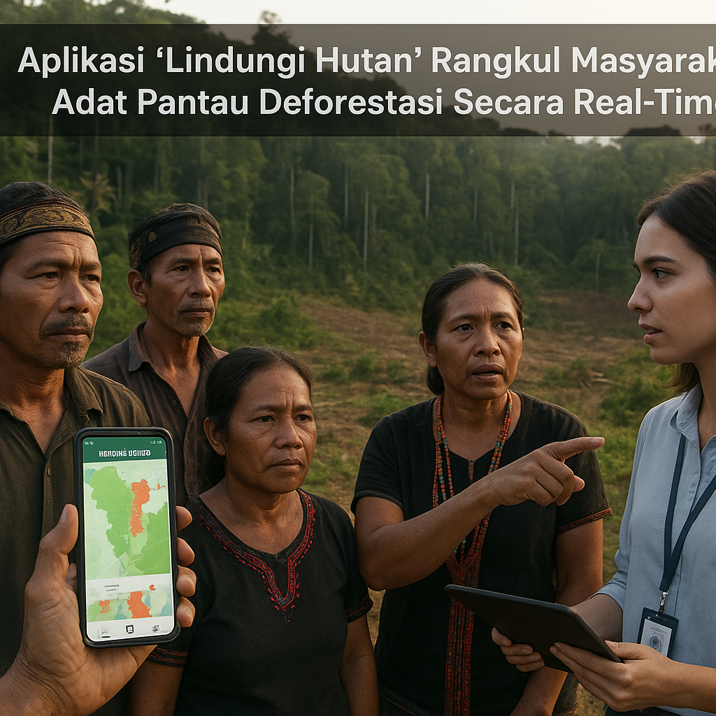 Aplikasi 'Lindungi Hutan' Rangkul Masyarakat Adat Pantau Deforestasi Secara Real-Time