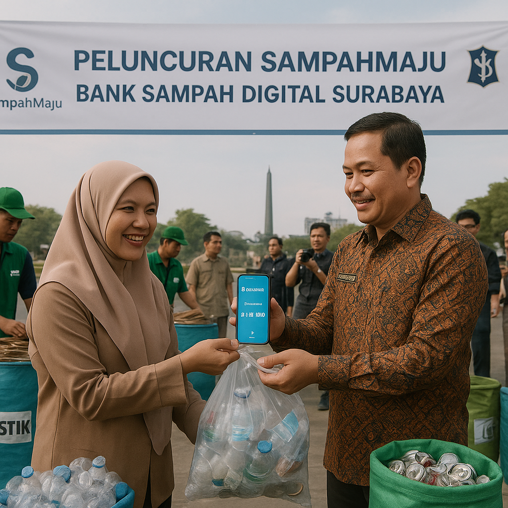 Bank Sampah Digital di Surabaya Ubah Limbah Jadi Kredit Usaha Mikro