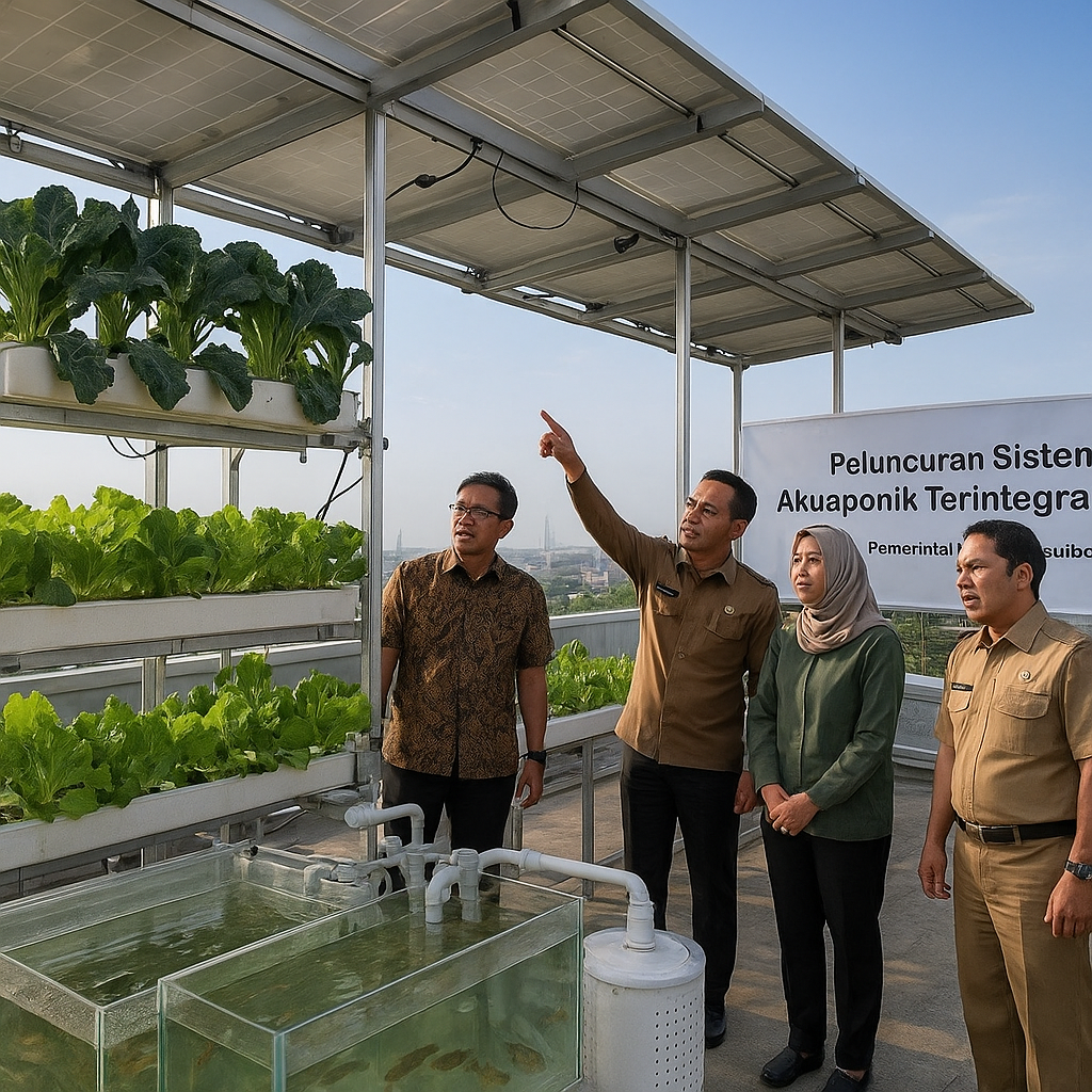 Sistem Akuaponik Terintegrasi Solar Cell untuk Pertanian Perkotaan di Surabaya