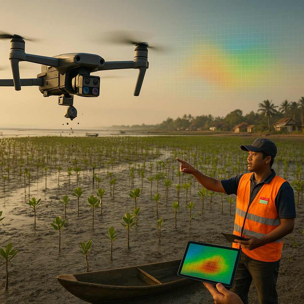 Drone Pemetaan Lahan dan Penyebaran Benih Unggul untuk Rehabilitasi Hutan Mangrove
