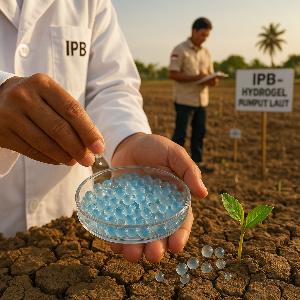 Teknologi Hydrogel dari Rumput Laut untuk Hemat Air pada Pertanian Lahan Kering