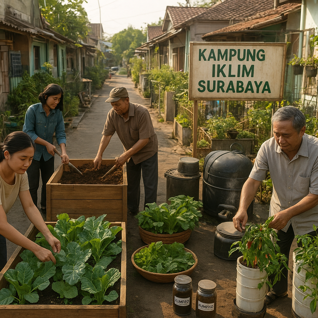 Kampung Iklim di Surabaya Berhasil Kurangi Sampah dan Ciptakan Pangan Mandiri