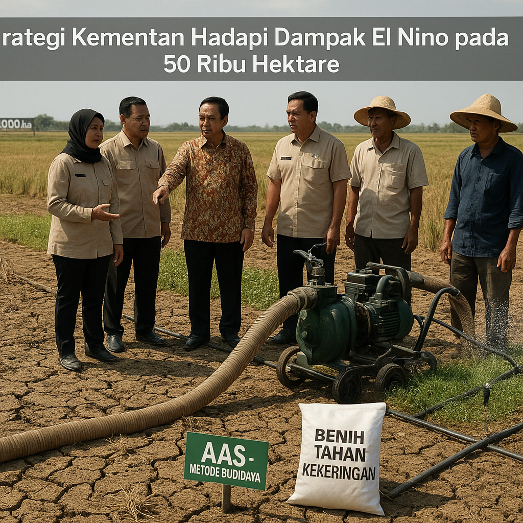 Strategi Kementan Hadapi Dampak El Nino pada 50 Ribu Hektare Lahan Pertanian