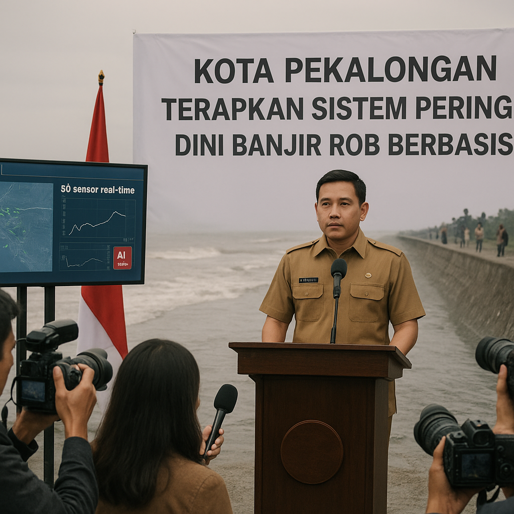 Kota Pekalongan Terapkan Sistem Peringatan Dini Banjir Rob Berbasis AI untuk Lindungi 200 Ribu Warga