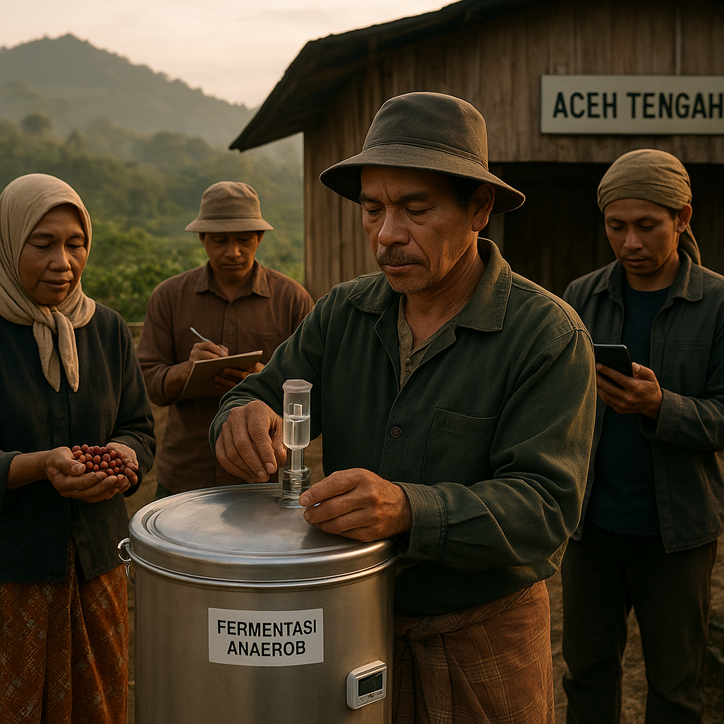 Petani Kopi Gayo Terapkan Teknik Fermentasi Anaerob untuk Kurangi Emisi Gas Metana