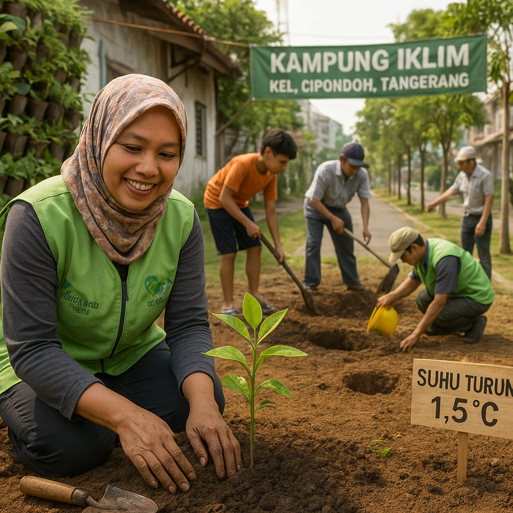 Program 'Kampung Iklim' di Tangerang Sukses Turunkan Suhu Lokal 1,5 Derajat Celsius