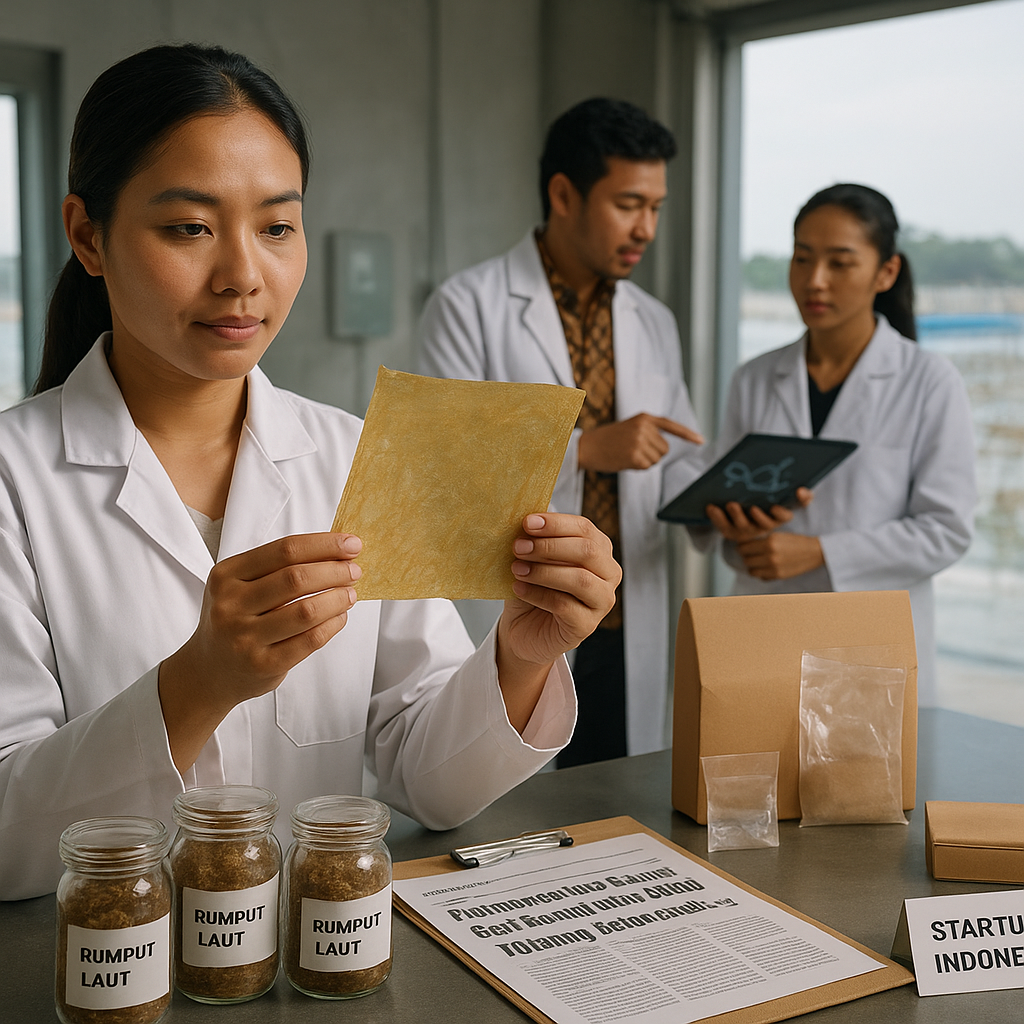 Pengembangan Bioplastik dari Rumput Laut oleh Startup Indonesia, Kurangi Ketergantungan Plastik Fosil