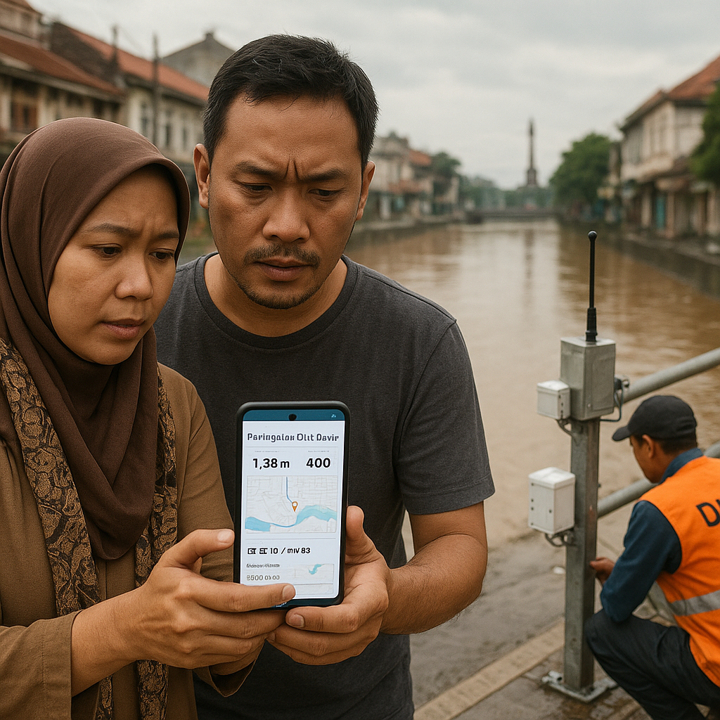 Sistem Peringatan Dini Banjir Berbasis Sensor IoT dan Aplikasi Warga di Semarang