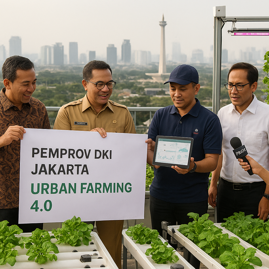 Pemprov DKI Jakarta Luncurkan Program 'Urban Farming 4.0' dengan Teknologi IoT