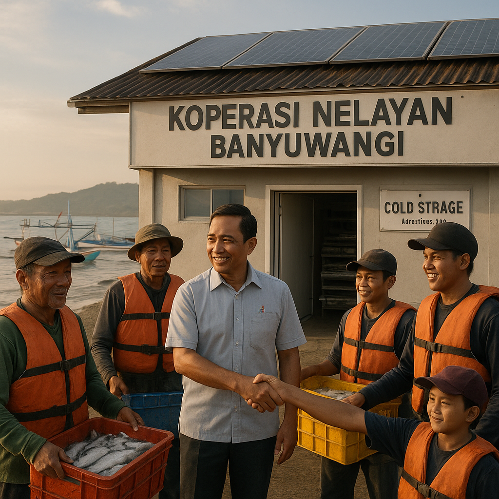 Koperasi Nelayan di Banyuwangi Terapkan Cold Storage Tenaga Surya untuk Kurangi Susut Hasil Tangkapan