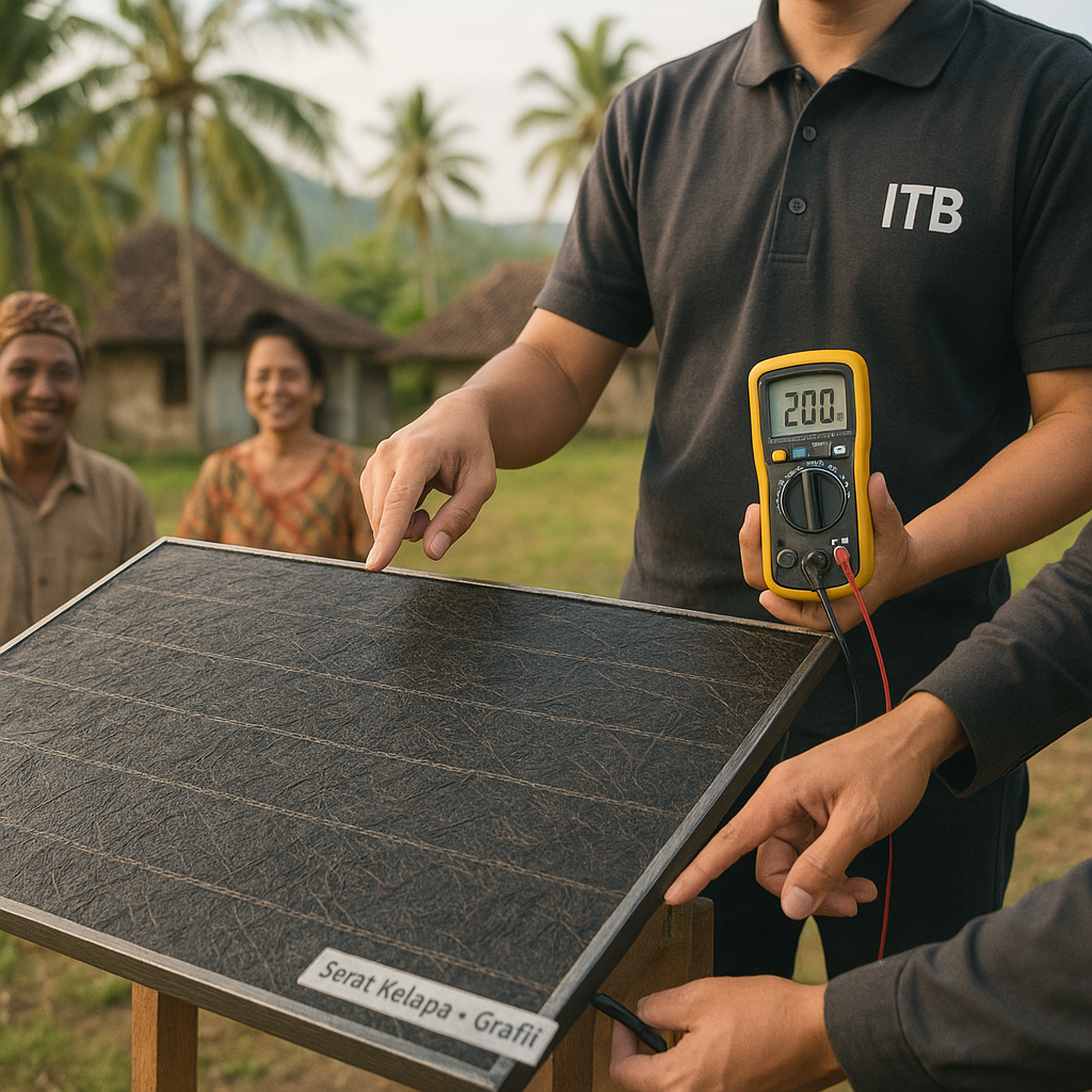 Panel Surya Berbahan Serat Kelapa Dikembangkan untuk Daerah Terpencil