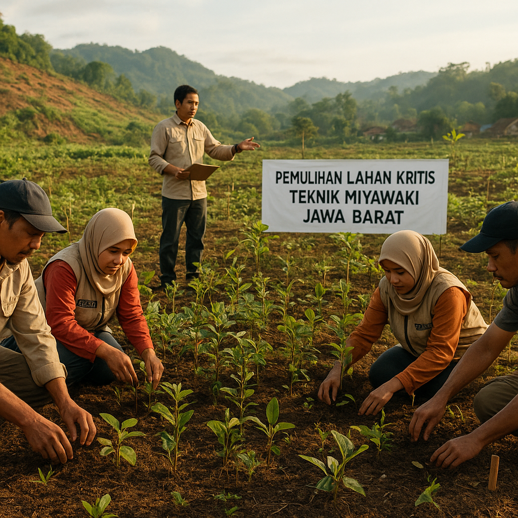 Pemulihan Lahan Kritis dengan Teknik Miyawaki di Jawa Barat