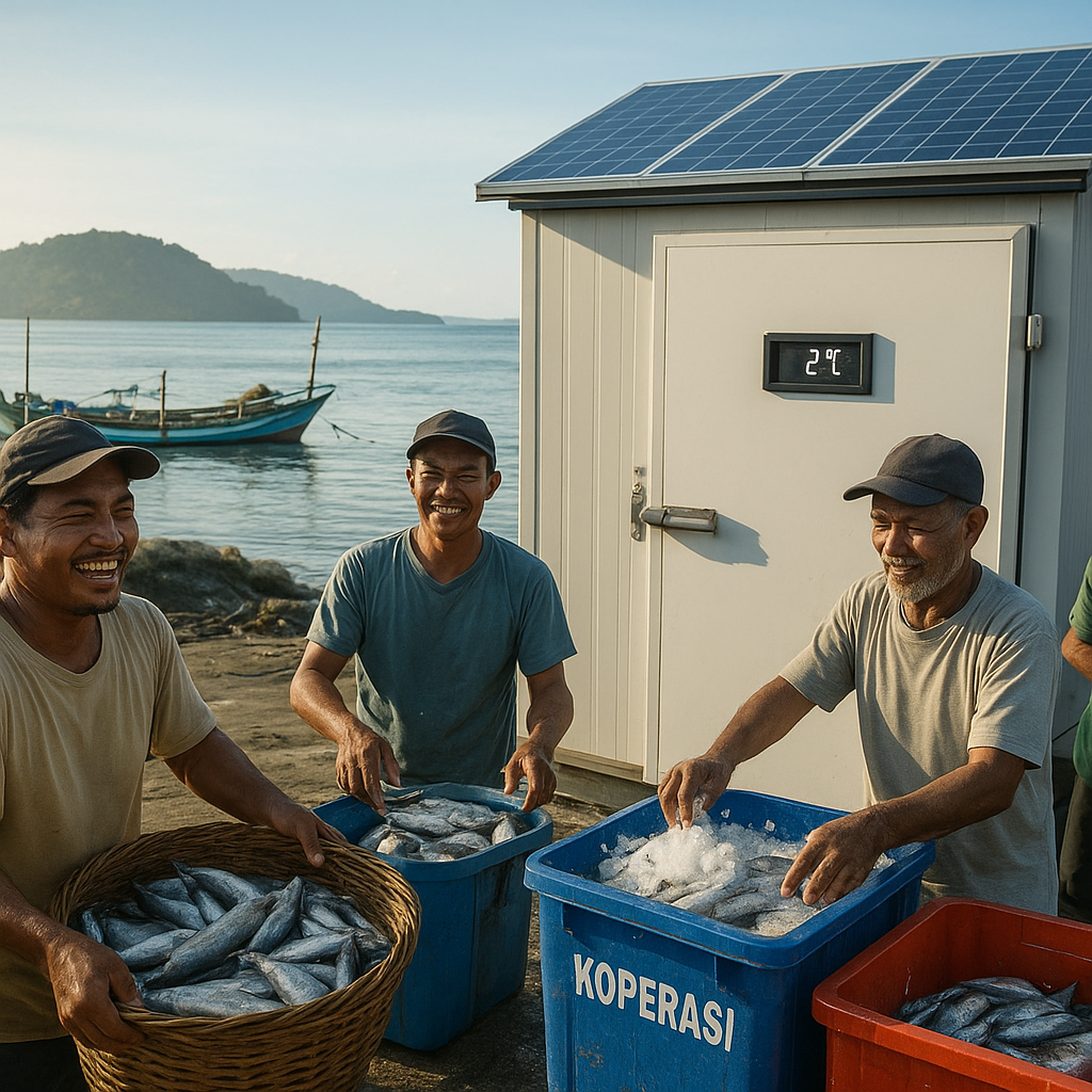 Koperasi Nelayan Adopsi Cold Storage Tenaga Surya untuk Kurangi Susut Tangkapan dan Naikkan Harga