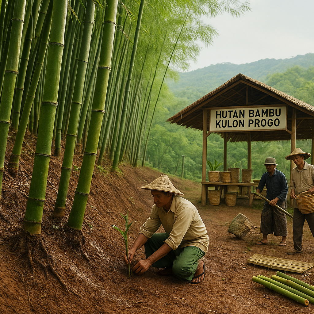 Hutan Bambu Menjadi Solusi Pengendalian Erosi dan Sumber Ekonomi Sirkular di Kulon Progo