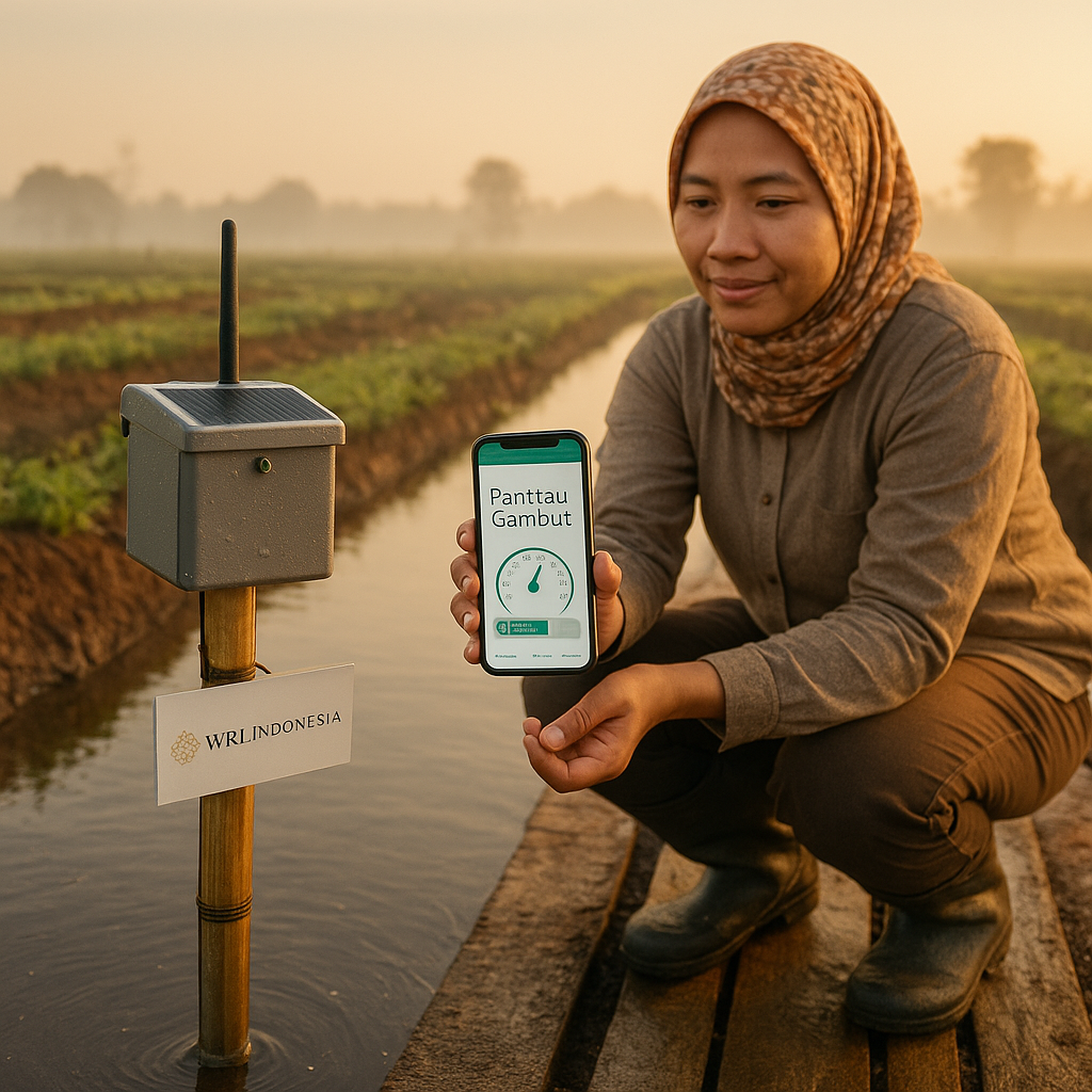 Sensor IoT dan Aplikasi 'Pantau Gambut' Wujudkan Pertanian Ramah di Lahan Gambut