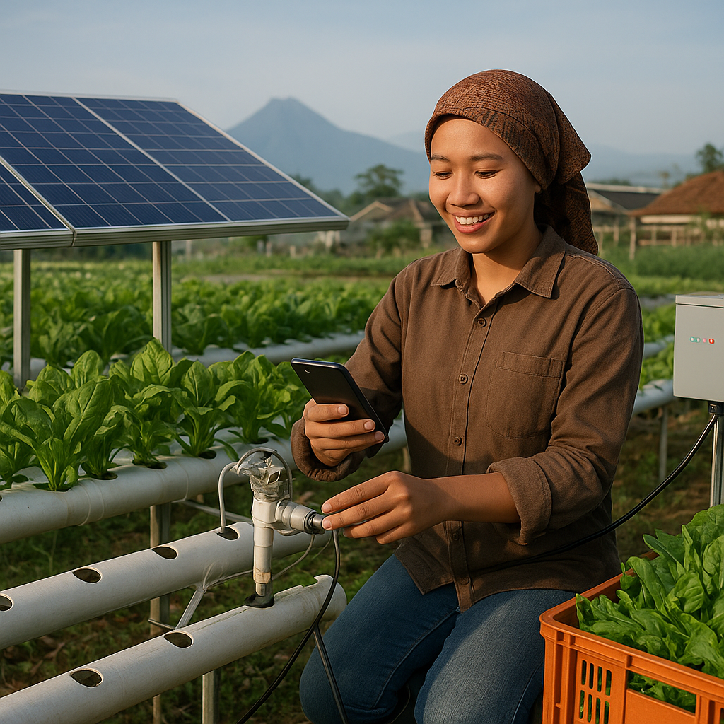 Petani Milenial di Yogyakarta Kembangkan Sistem Hidroponik Tenaga Surya untuk Ketahanan Pangan Perkotaan