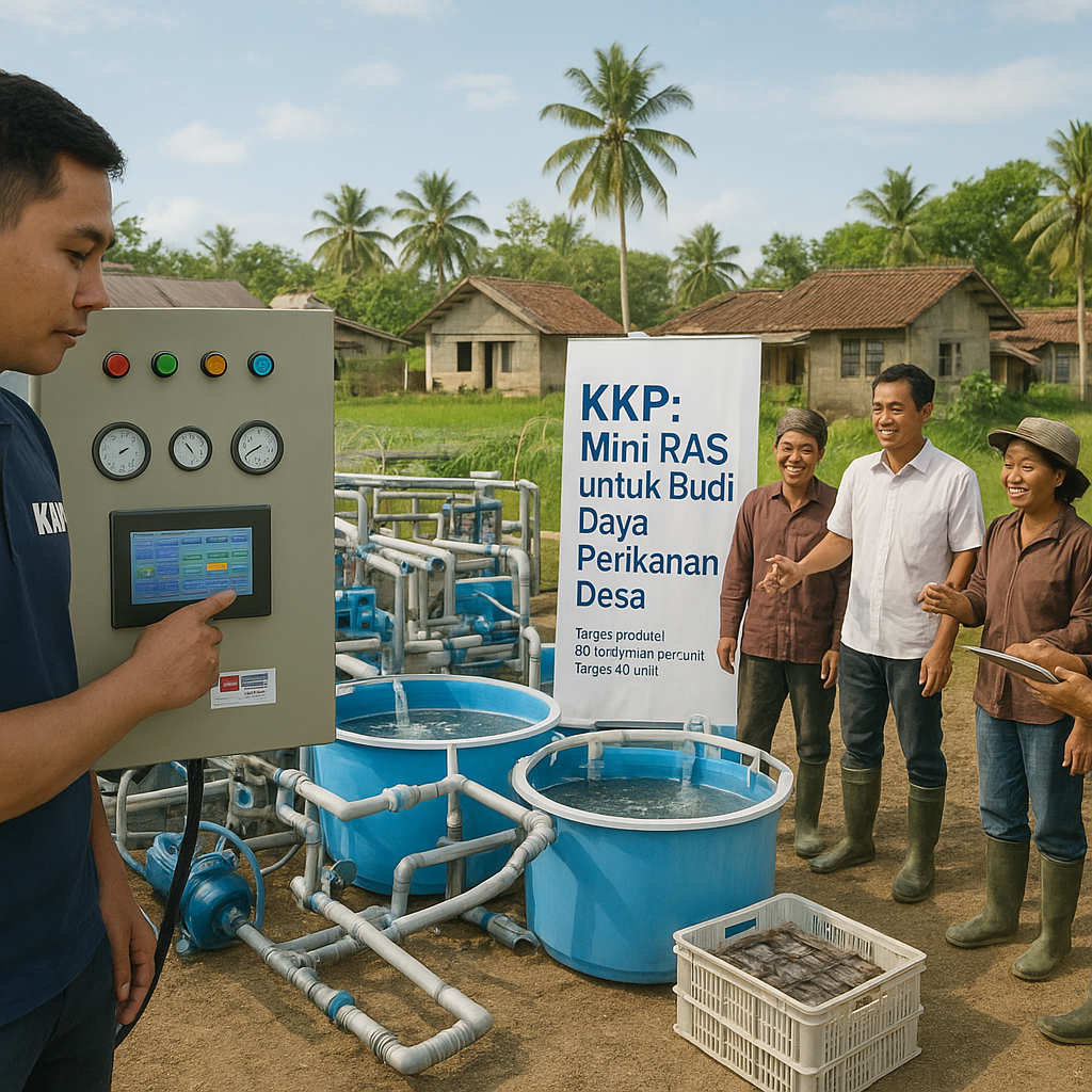 KKP Kembangkan Sistem Mini RAS untuk Budi Daya Perikanan di Desa-Daratan