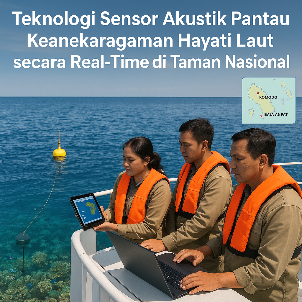Teknologi Sensor Akustik Pantau Keanekaragaman Hayati Laut secara Real-Time di Taman Nasional