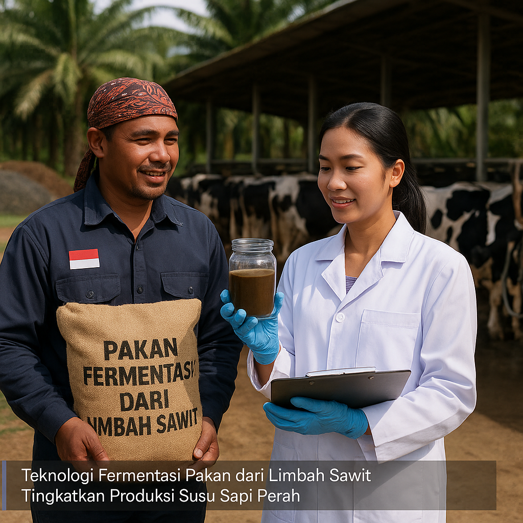 Teknologi Fermentasi Pakan dari Limbah Sawit Tingkatkan Produksi Susu Sapi Perah