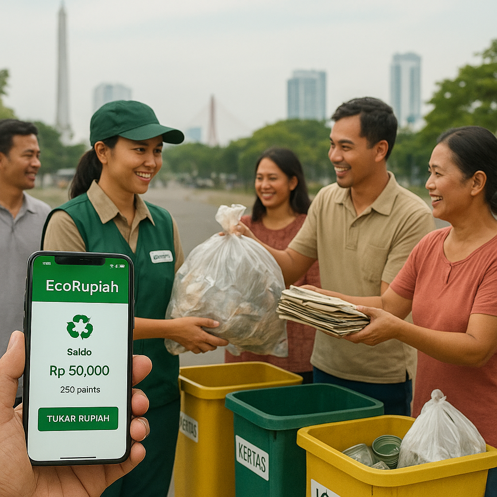 Bank Sampah Digital ‘EcoRupiah’ Meningkatkan Daur Ulang di Surabaya