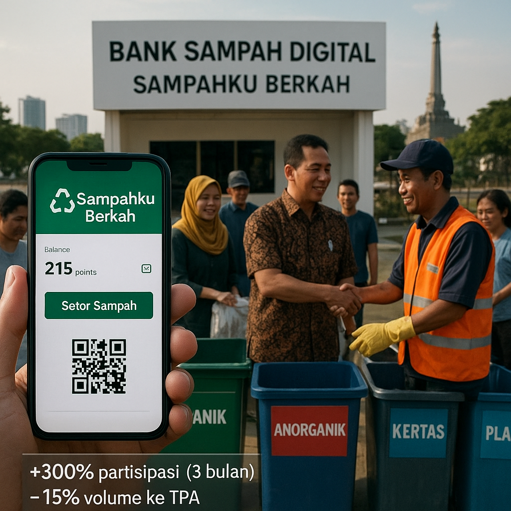 Bank Sampah Digital Berbasis Aplikasi di Surabaya