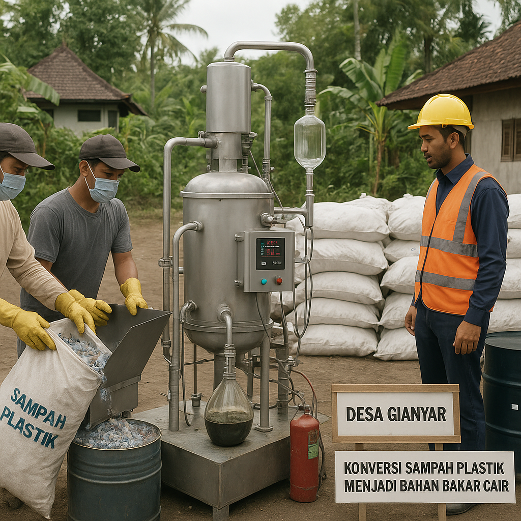 Konversi Sampah Plastik Menjadi Bahan Bakar Cair dengan Pirolisis di Bali