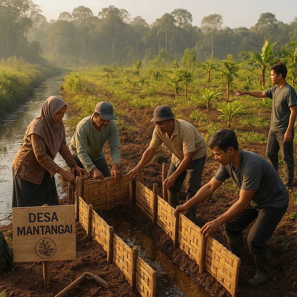 Restorasi Gambut Berbasis Masyarakat di Kalimantan Tengah Tekan Emisi dan Tingkatkan Ekonomi Lokal