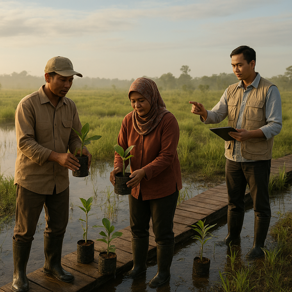 Paludikultur: Model Pertanian Ramah Lingkungan Pulihkan Gambut dan Beri Penghasilan di Riau