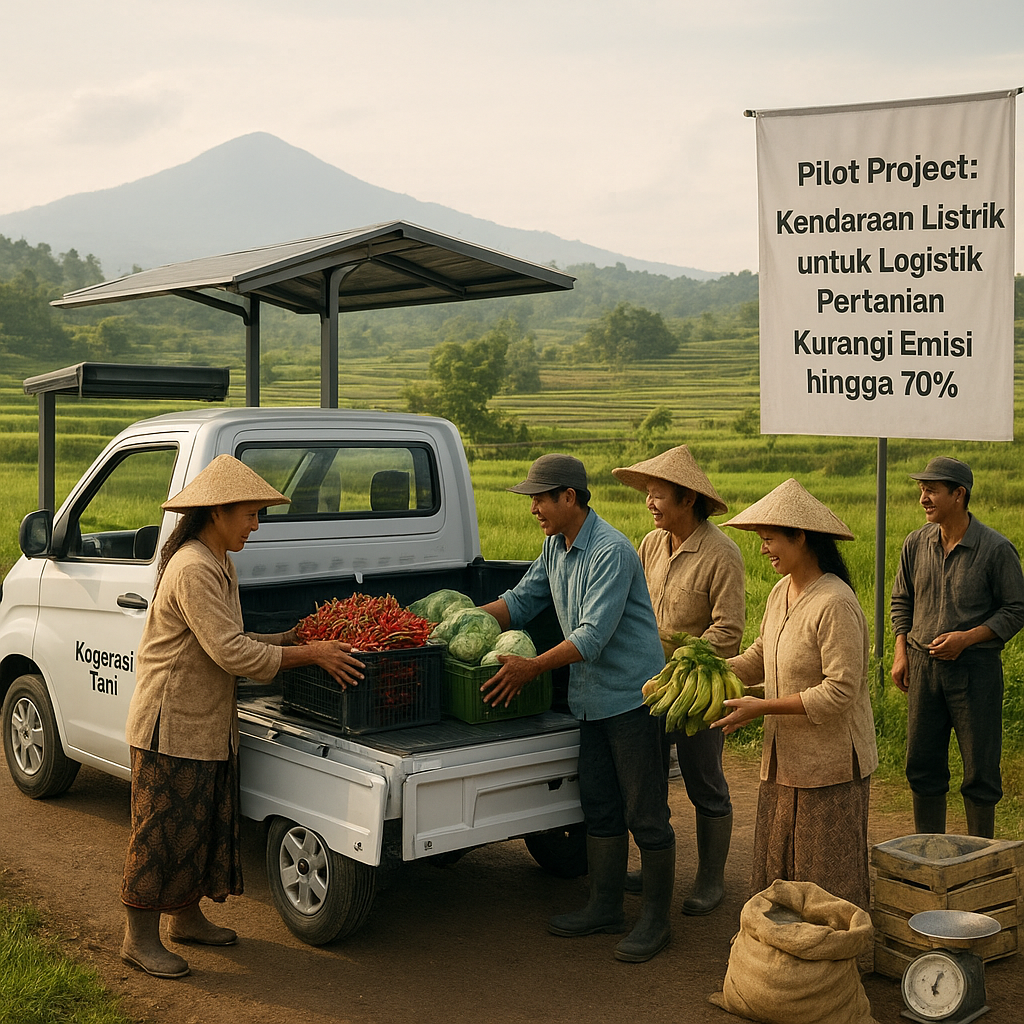 Kendaraan Listrik untuk Logistik Pertanian Kurangi Emisi di Jawa Barat