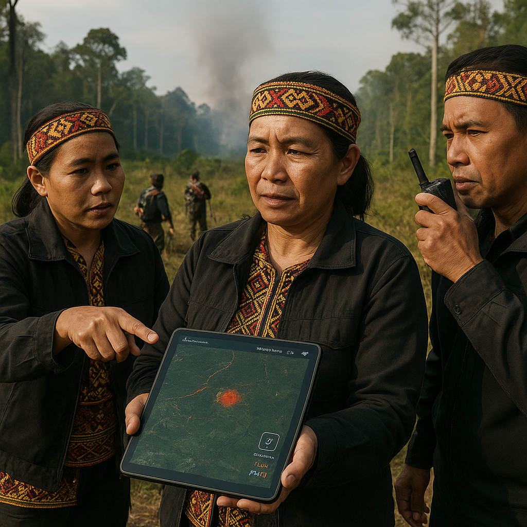 Aplikasi Pemantauan Kebakaran Hutan Real-Time oleh Masyarakat Adat di Kalimantan