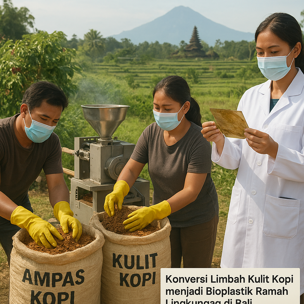 Konversi Limbah Kulit Kopi menjadi Bioplastik Ramah Lingkungan di Bali