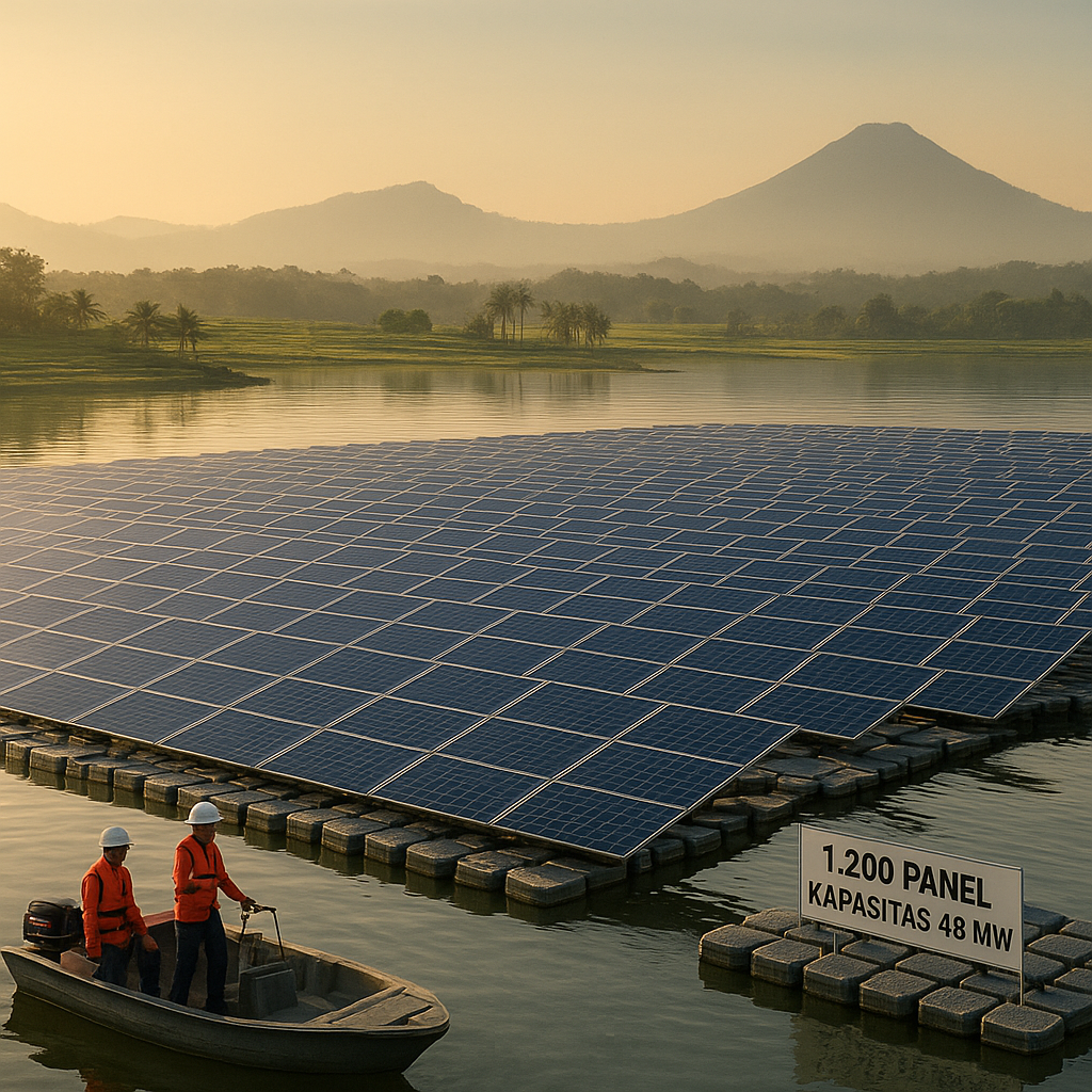 Panel Surya Terapung di Waduk Cirata: Energi Bersih Tanpa Alih Fungsi Lahan