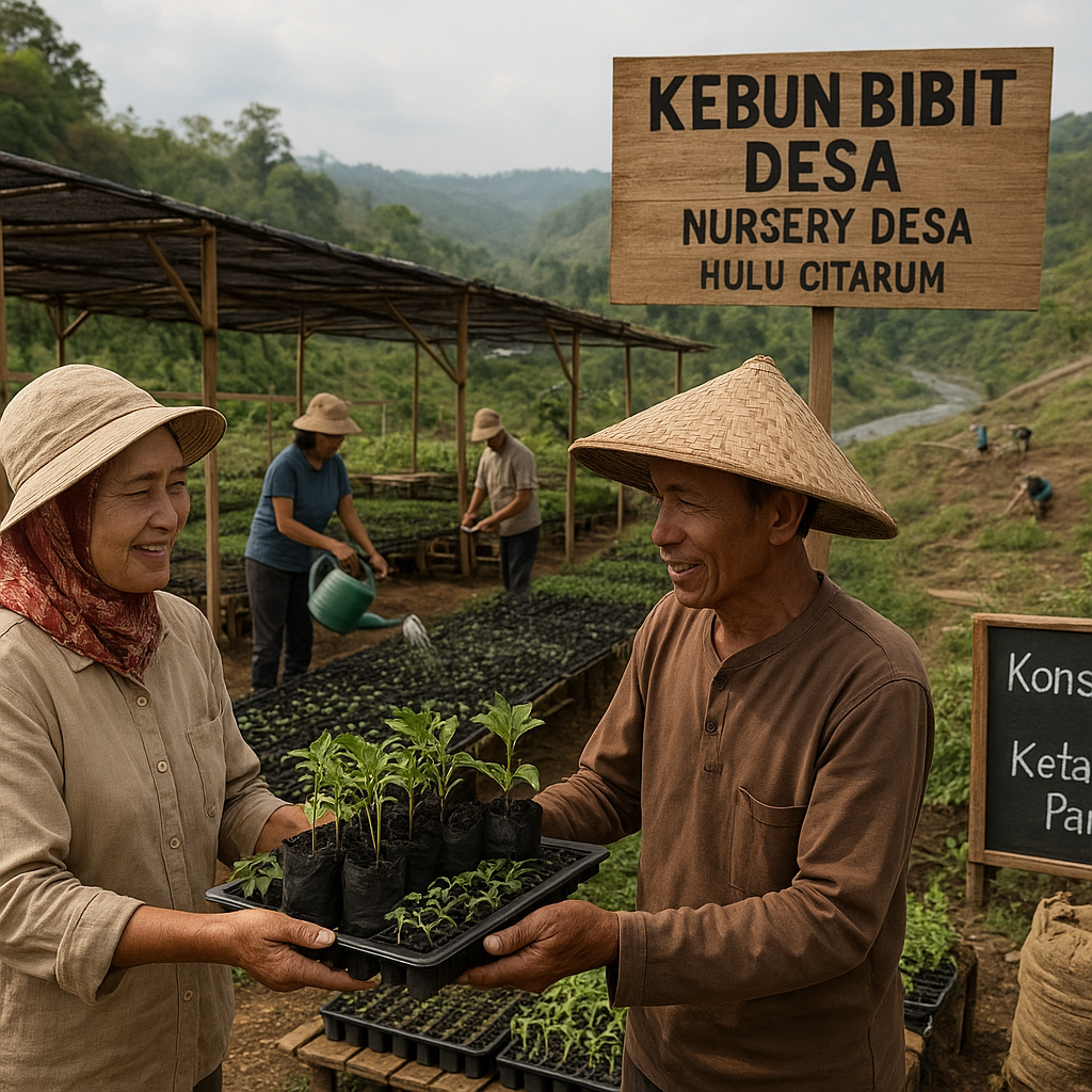 Kebun Bibit Desa 'Nursery Desa' untuk Konservasi dan Ketahanan Pangan di Hulu Citarum