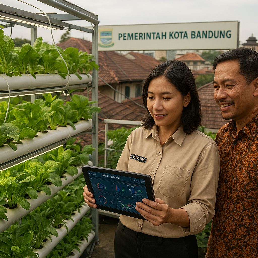 Teknologi Hidroponik Vertikultur Berbasis IoT Tingkatkan Produksi Sayur di Lahan Perkotaan Terbatas