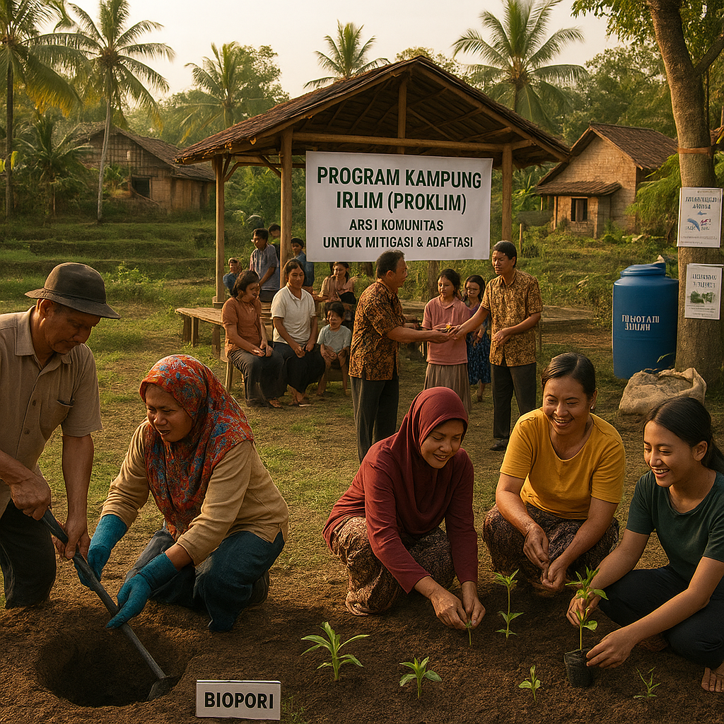 Program "Kampung Iklim" Berbasis Komunitas Kurangi Emisi dan Tingkatkan Ketahanan di Desa